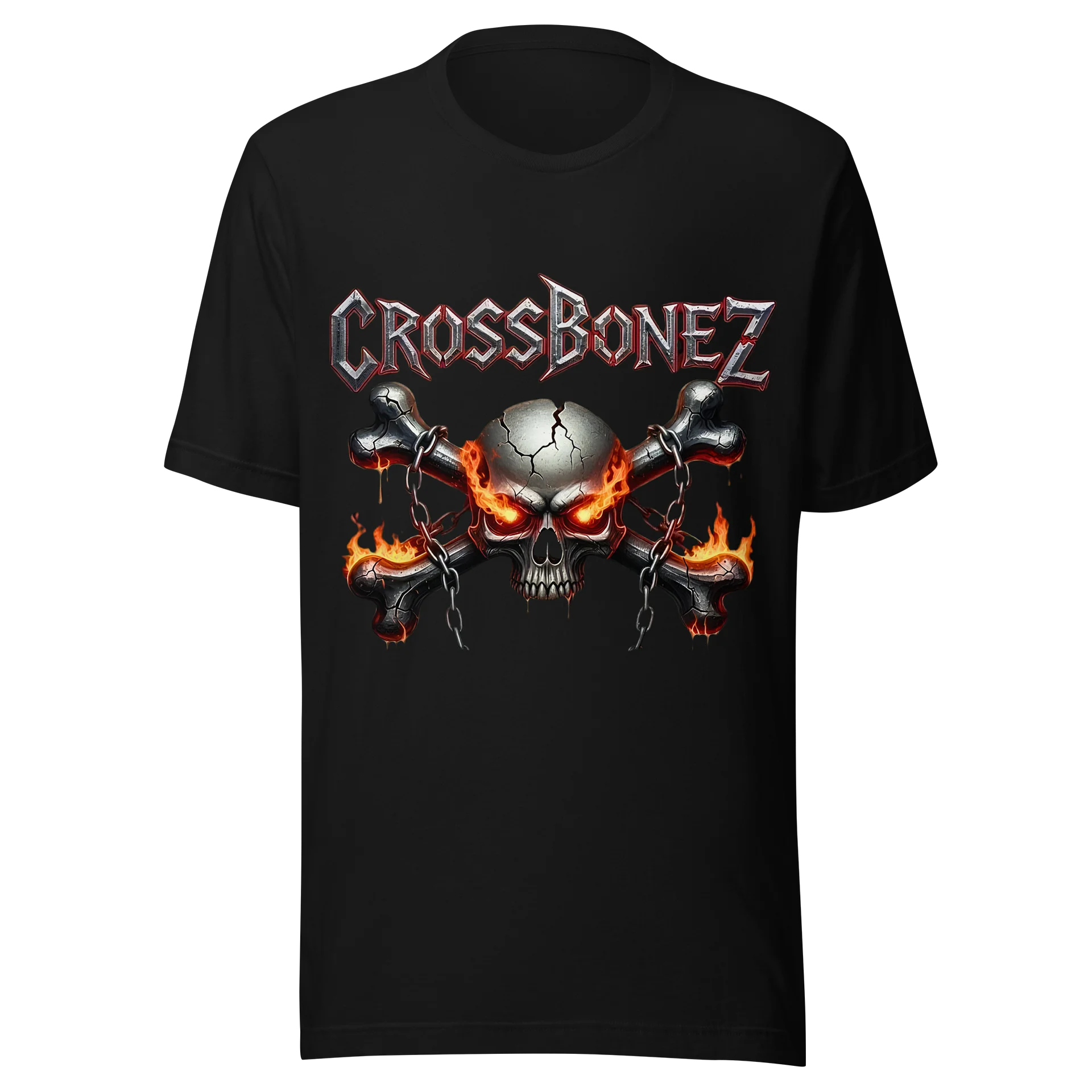 CrossBonez Fiery Skull Tee product image (1)