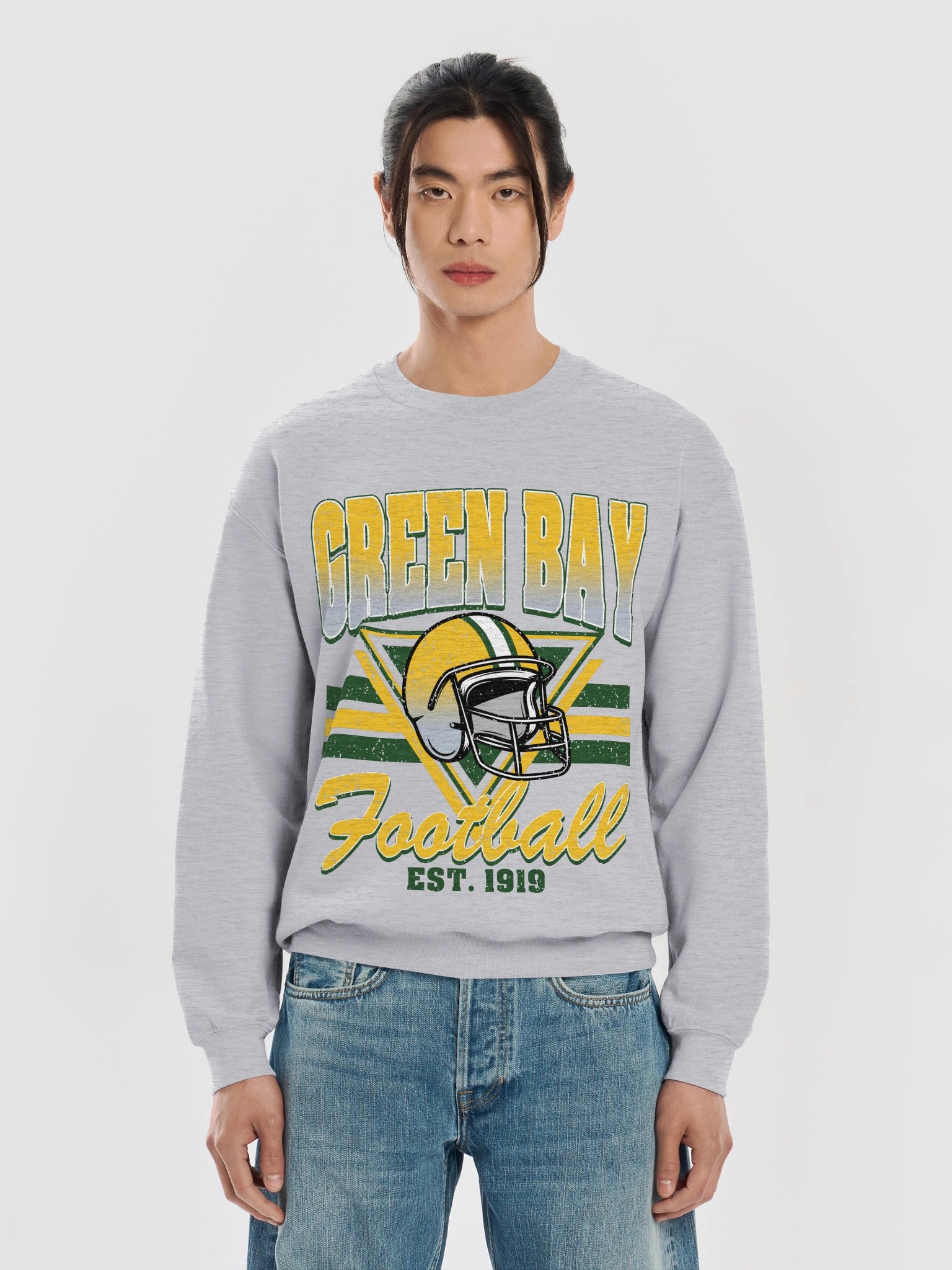 Green Bay Packers Football Gildan Classic Crewneck Sweatshirt product image (13)