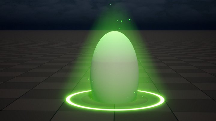 Simple Light Aura VFX in UE5 Niagara product image (1)