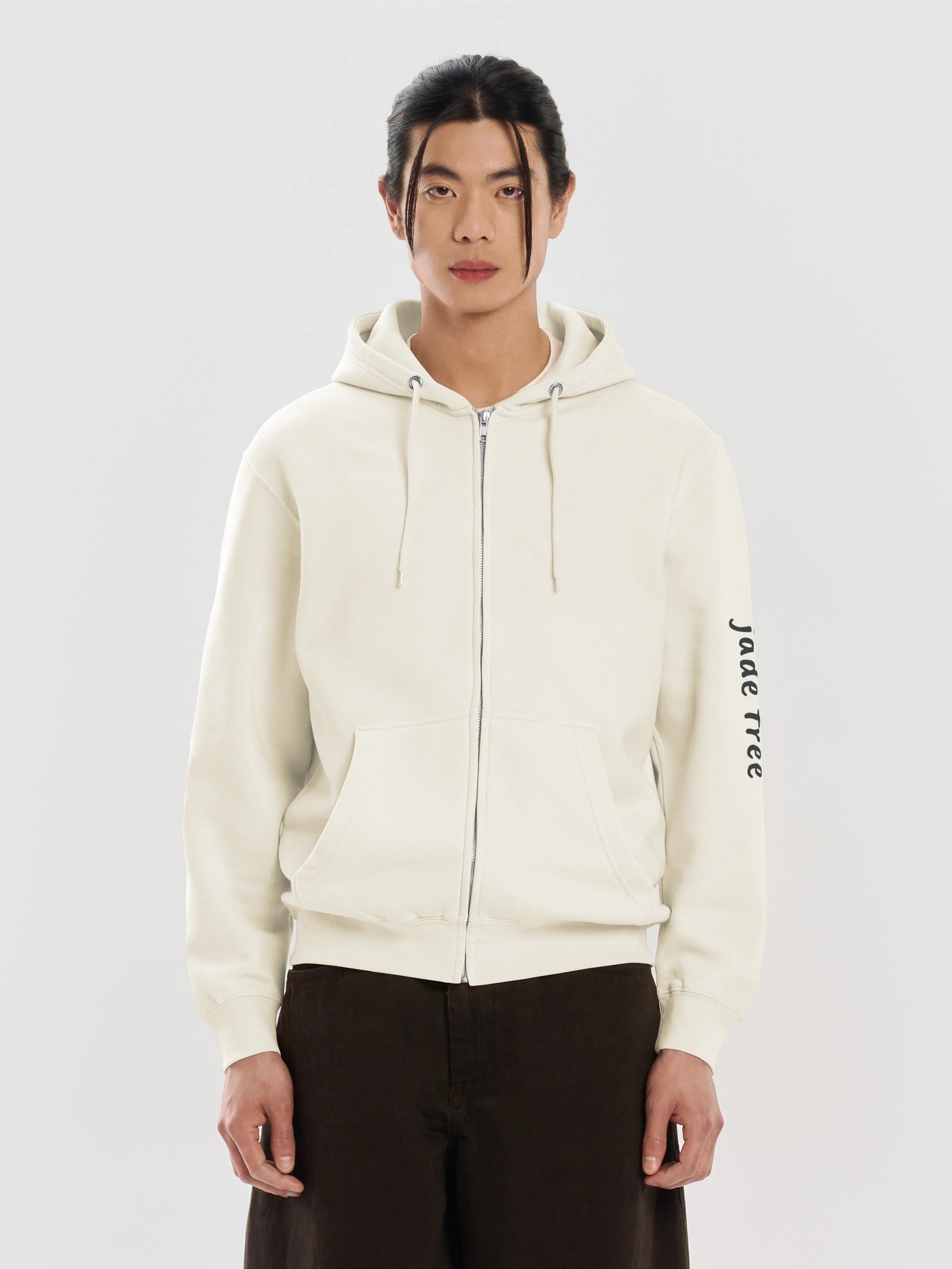 Lane Seven Premium Full Zip Hoodie With Printed jade tree (arm) product image (5)