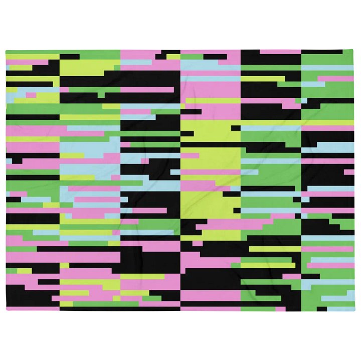 Pixelated Dreams Throw Blanket product image (1)