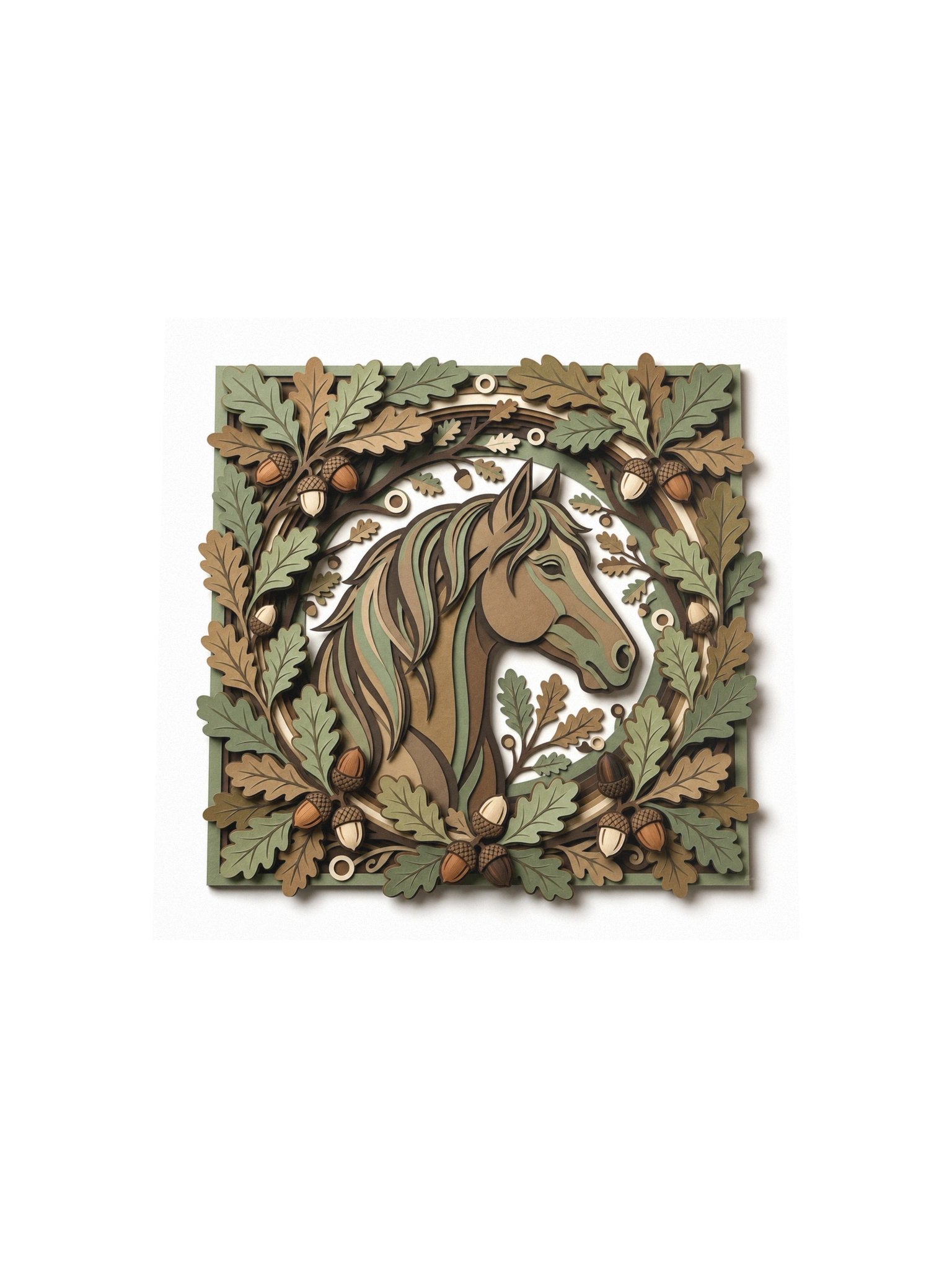 The Reflection Wreath | Equestrian Horse Wall Art Print product image (16)