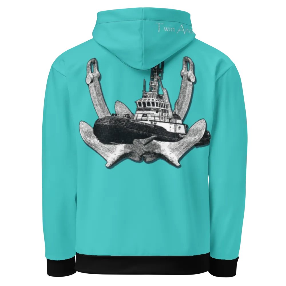 2 Anchor & Marco Tug (Turquoise) – Performance Marine Wear | Twin Anchor Apparel North Current Line product image (1)