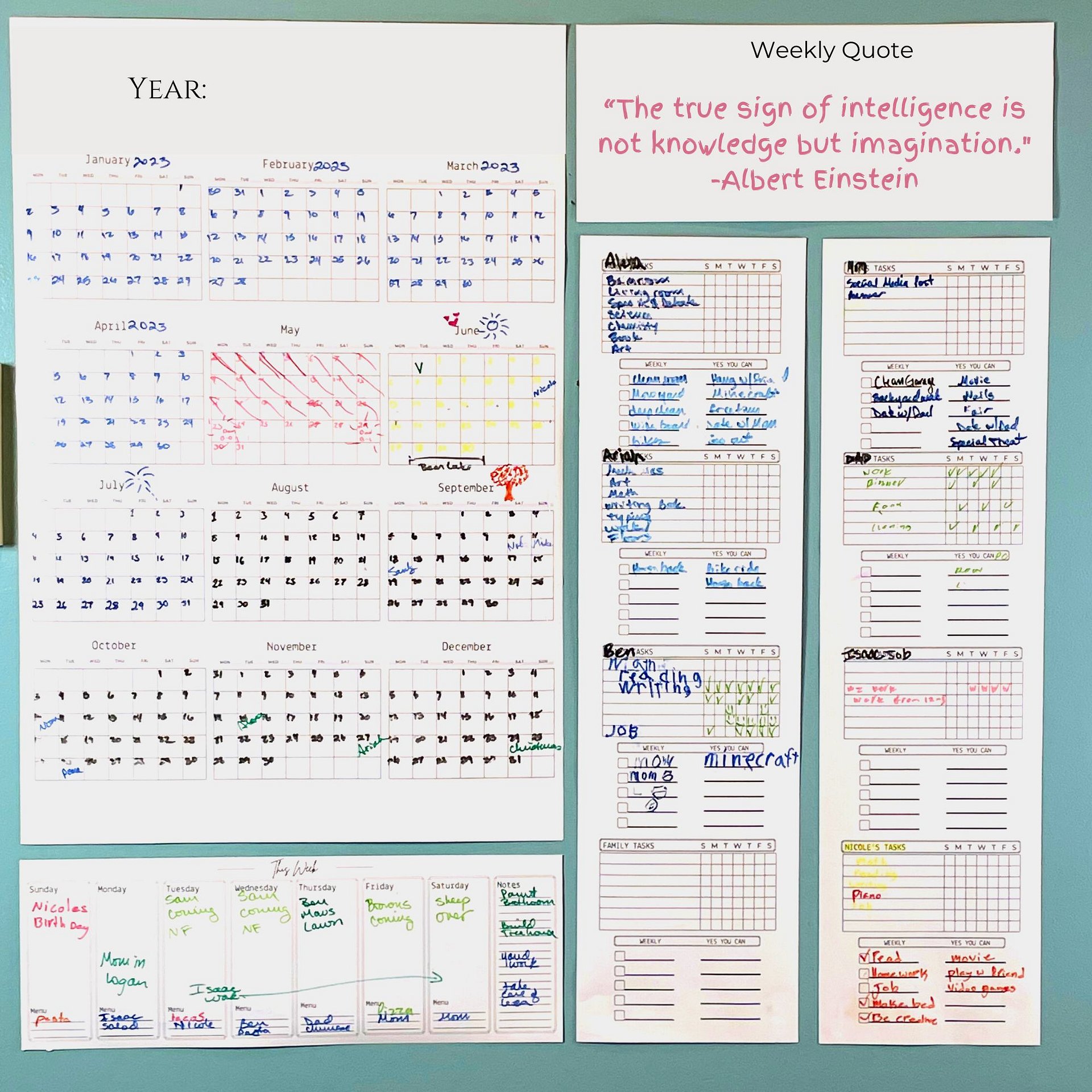 The Dry Erase Family Command Center product image (2)