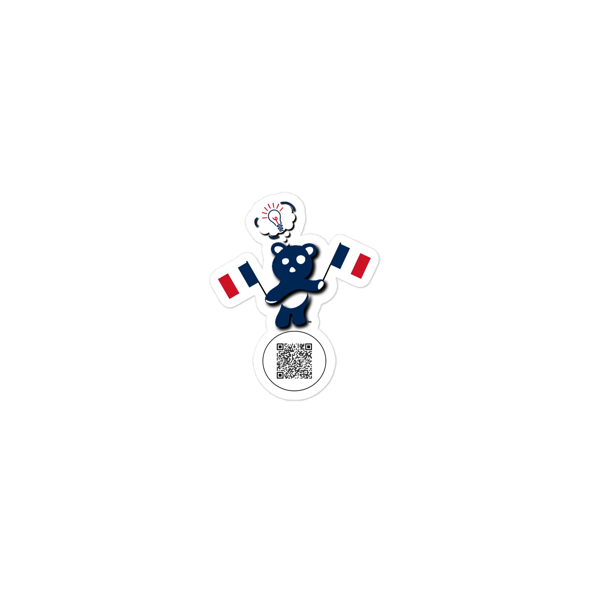 France — Country Bear Sticker | BehrBrained Media product image (1)