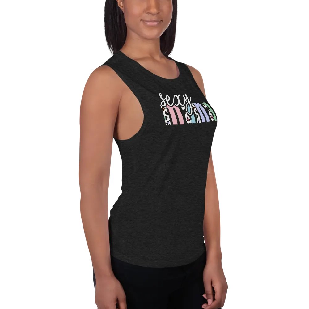 Sexy Mama Tanktop; Pastel Leopard Pattern product image (3)