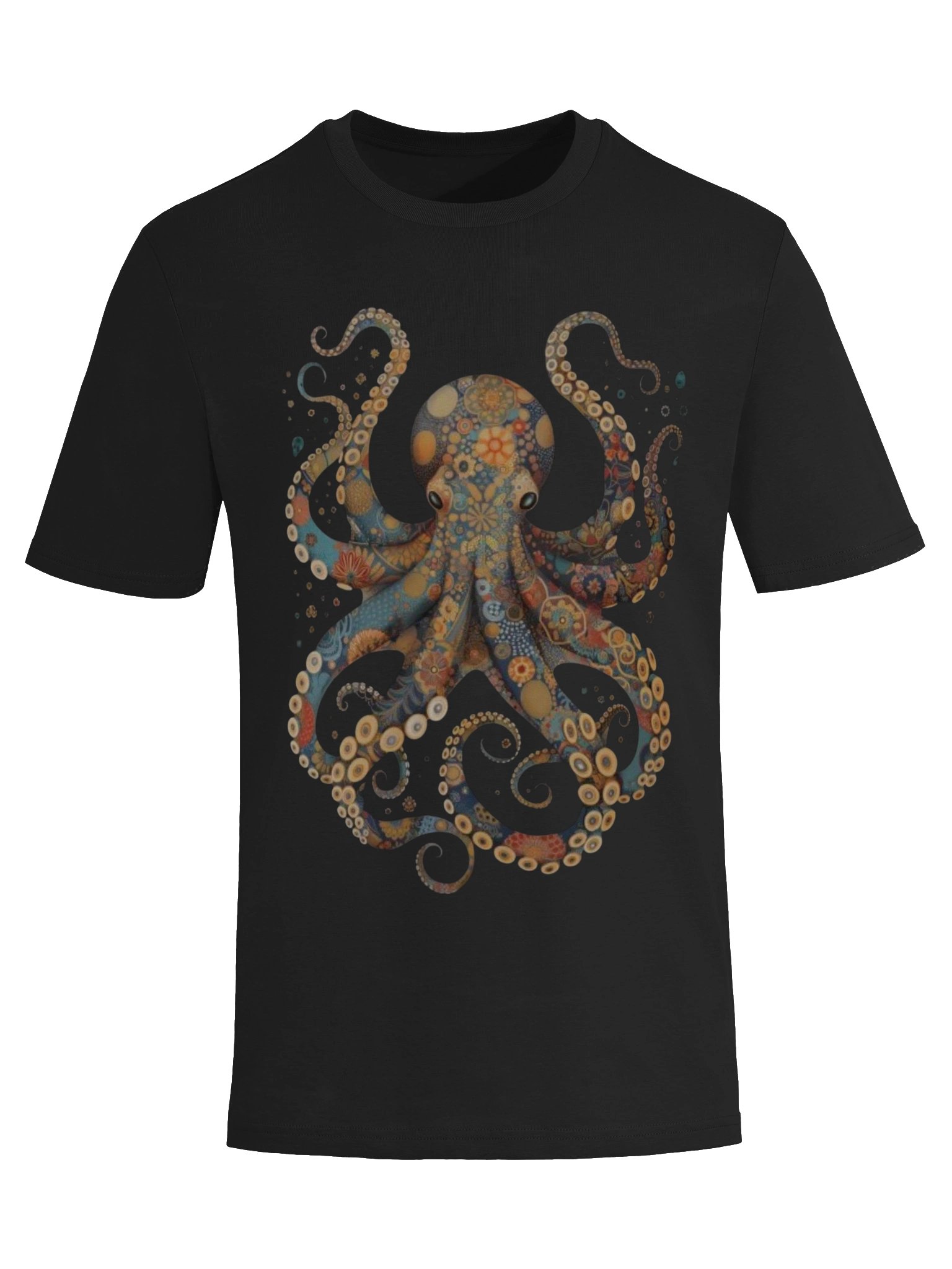 Colorful Octopus T-Shirt – Boho Ocean Art Tee | Mandala Octopus Graphic Shirt product image (5)