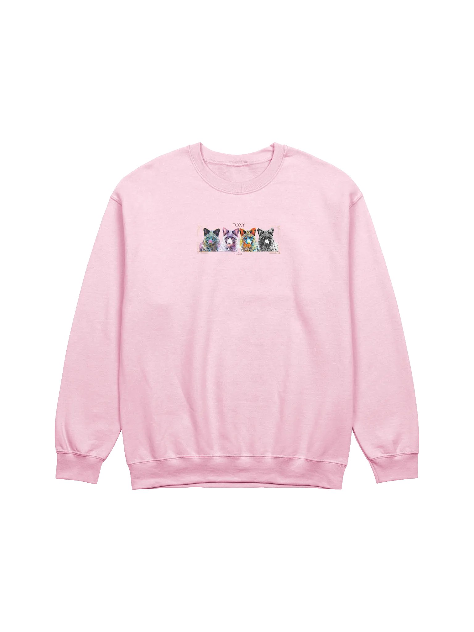 Vibrant Fox Heads Crewneck Sweatshirt product image (1)