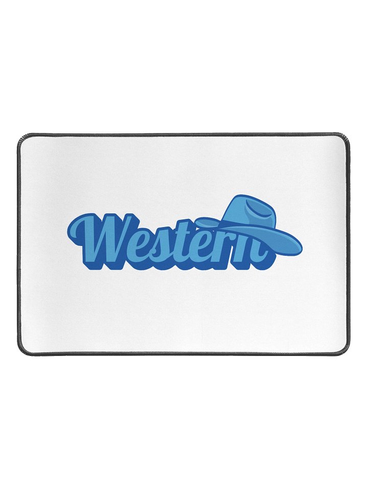 Tapis de Bureau – WESTERN & Chapeau Cowboy Bleu product image (1)