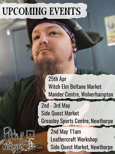 Back out at events again soon. Come say hello, have a browse, or just see what I’ve been making.

And remember I’m running a ...