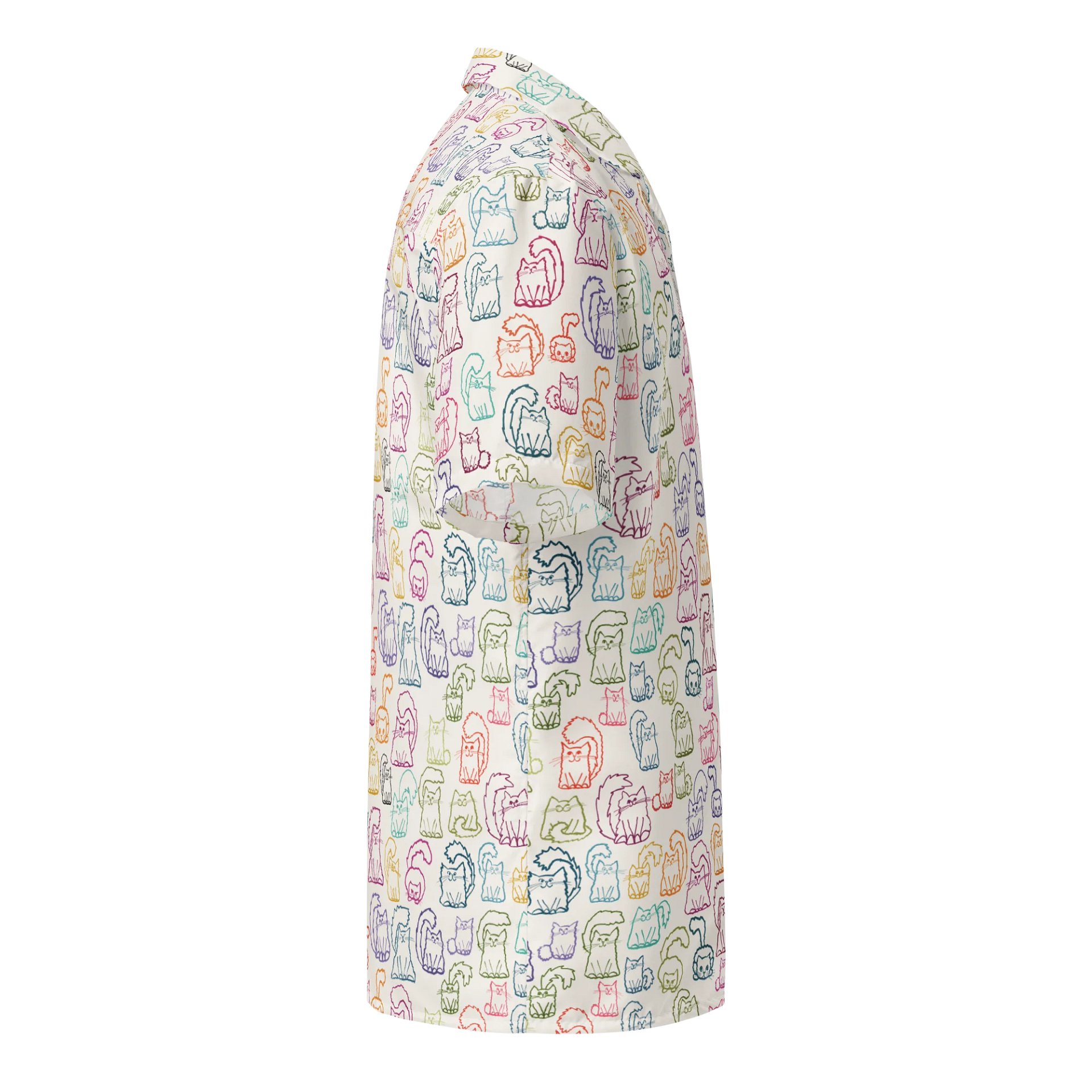 Lots-a-Kitties Oversized Button-Down Shirt product image (5)