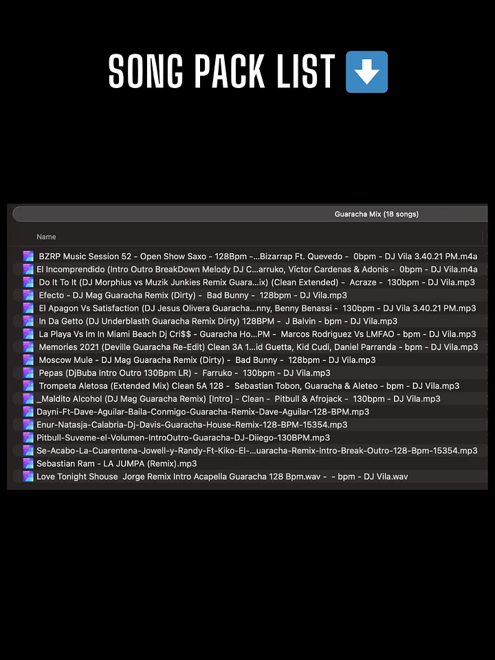 Guaracha Mix – Song Pack product image (2)