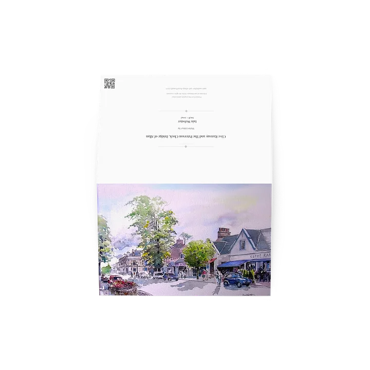 Clive Ramsay & Clock, Bridge of Allan (watercolour) product image (3)
