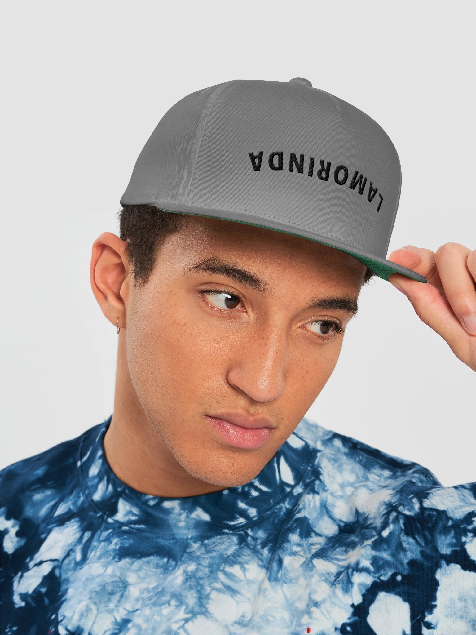 Upside Down Lamorinda Embroidered Snapback | Light product image (5)
