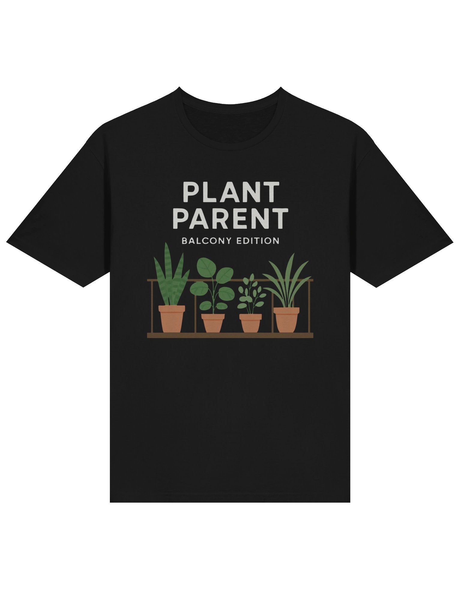 Plant Parent Balcony Edition T-Shirt – Minimal Urban Gardening Tee product image (2)
