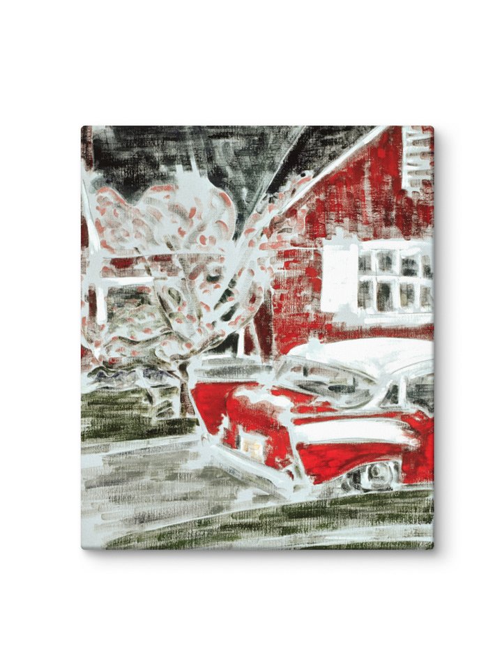 In the Window Behind the Woman (1985) on canvas (20" x 28") product image (2)