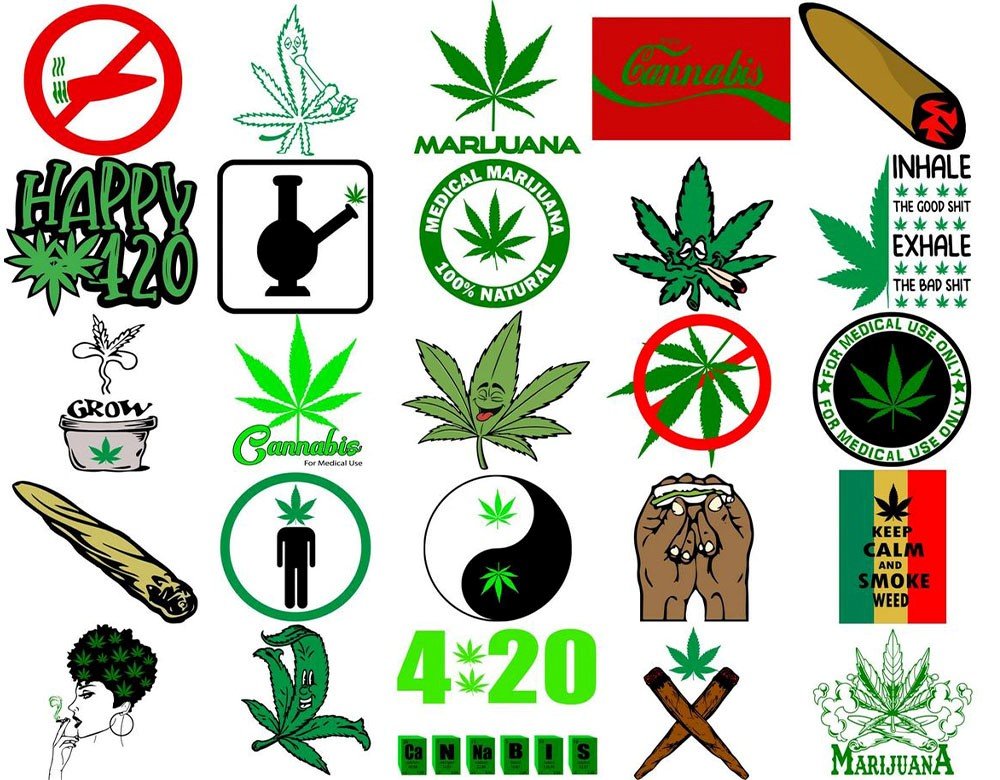 130+ Weed SVG Bundle for Cricut | Cannabis Leaf SVG PNG DXF EPS | Marijuana Clipart Instant Download product image (2)