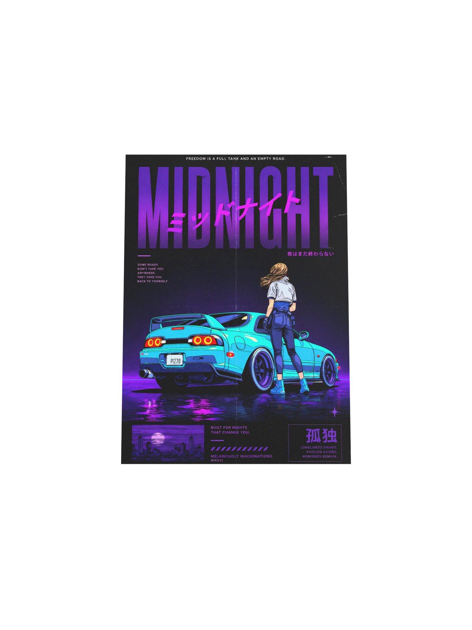 MIDNIGHT Neon Street Racing Poster product image (16)