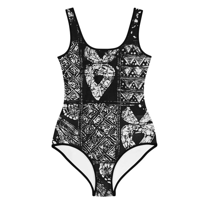 Black and White Unity African Print Swimsuit product image (1)