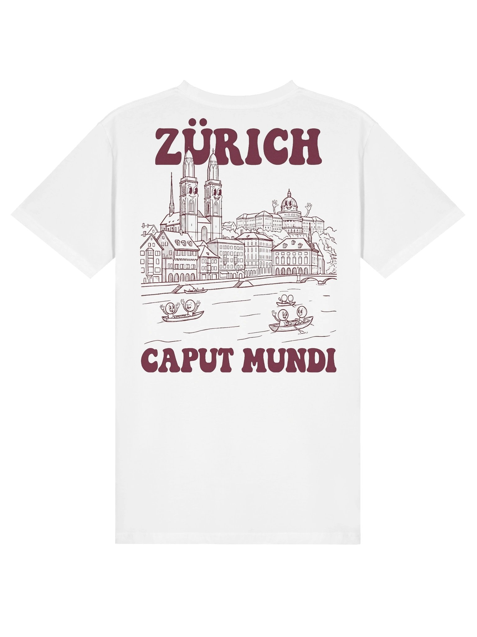 T-shirt Standard Fit Zurich Caput Mundi Bordeaux product image (1)