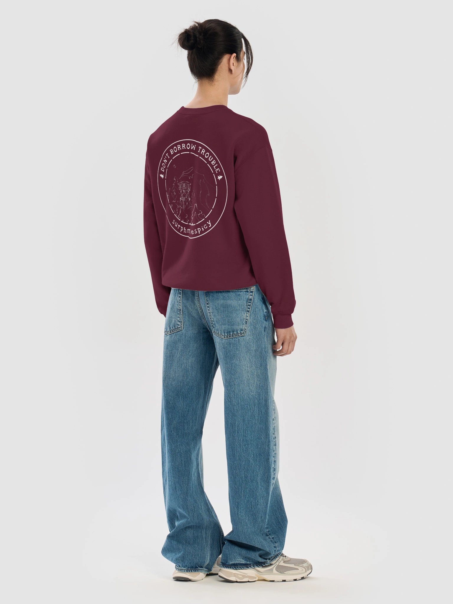 Don't Borrow Trouble Circle Sweatshirt product image (30)