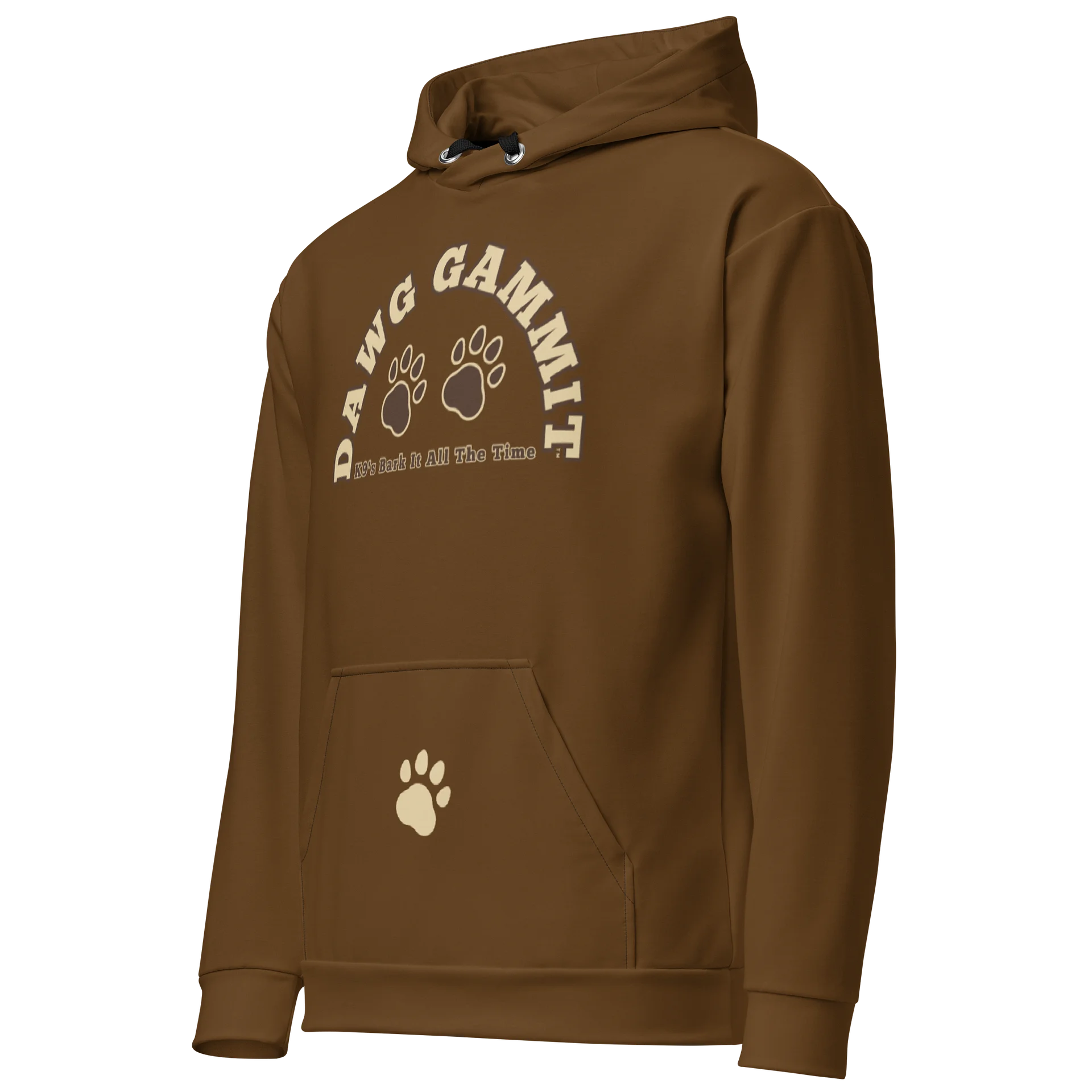 DAWG GAMMIT™ Female Golden Retriever Brown Hoodie Nobody Moves product image (3)