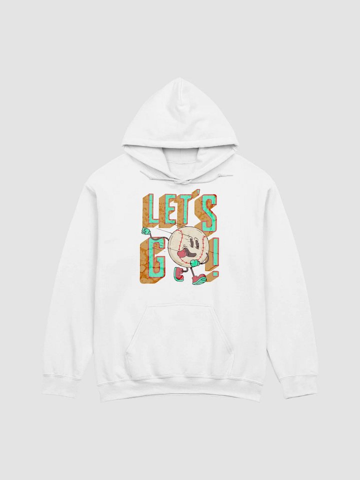 Lets Go Baseball Mascot Cartoon Hoodie product image (1)