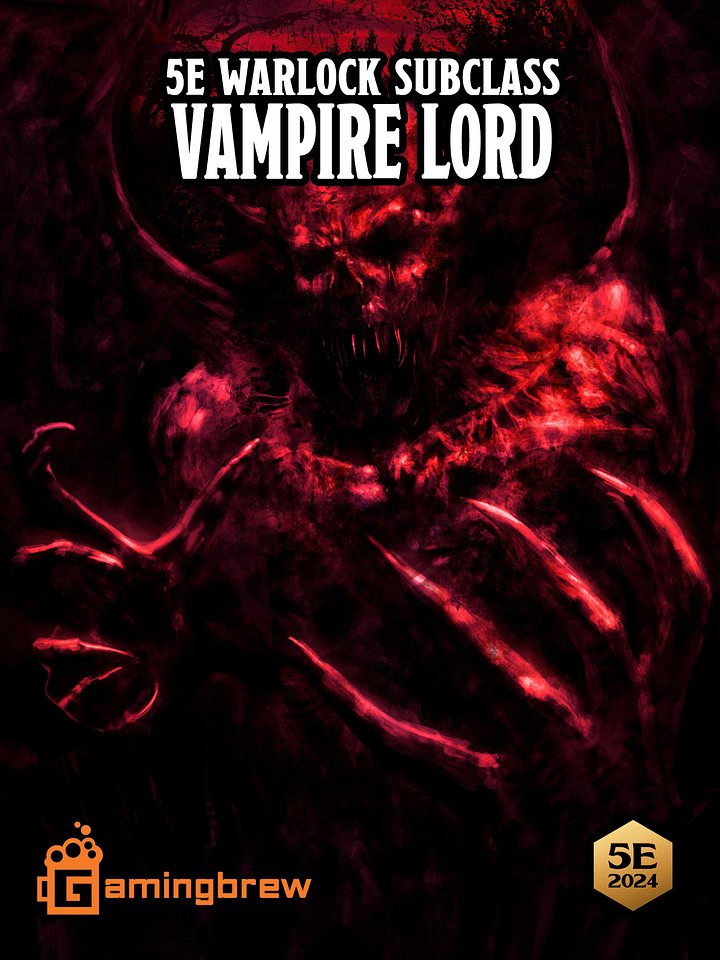 Vampire Lord | 5.5E Warlock Subclass product image (1)