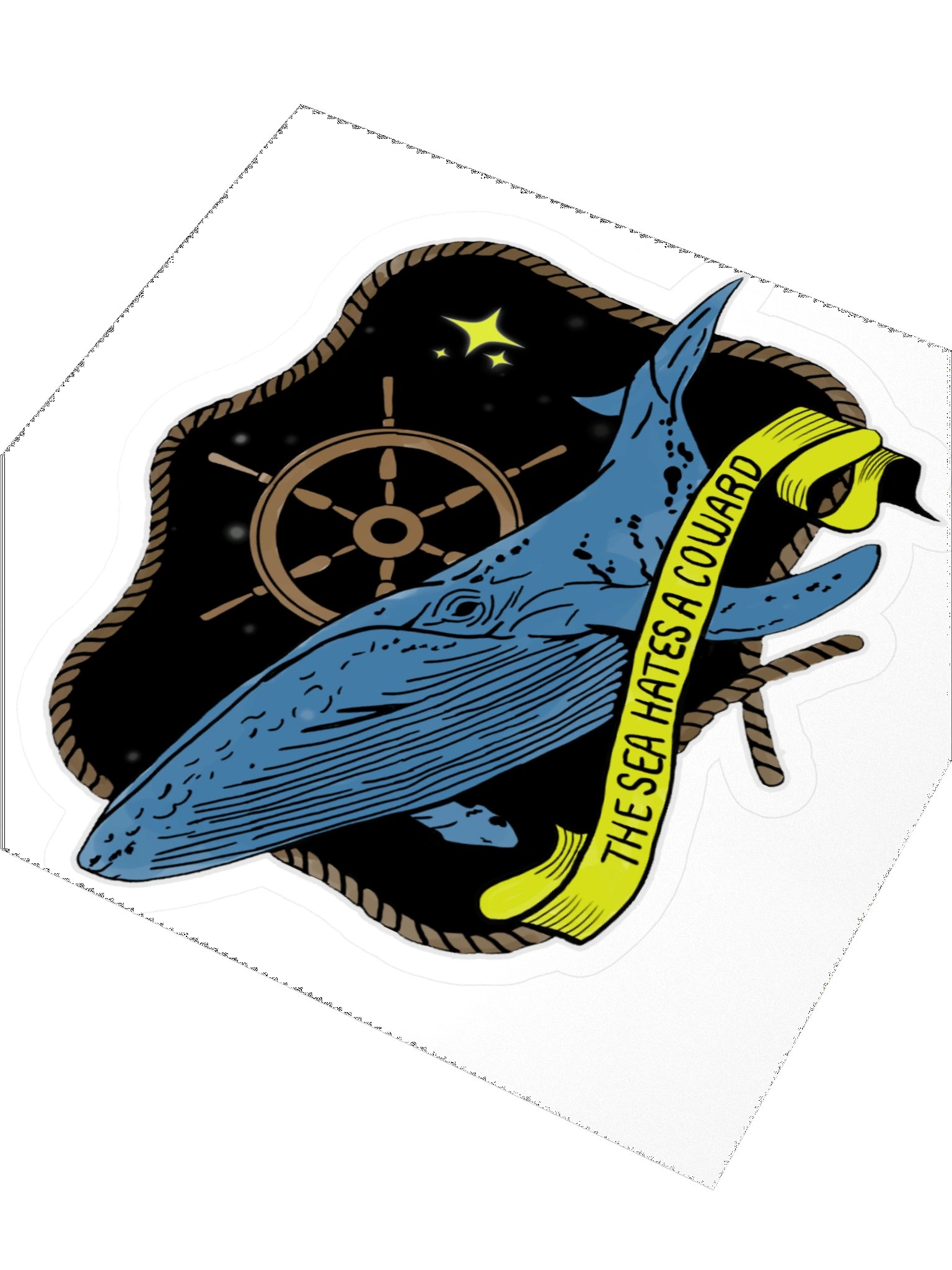 The Sea Hates a Coward sticker product image (3)