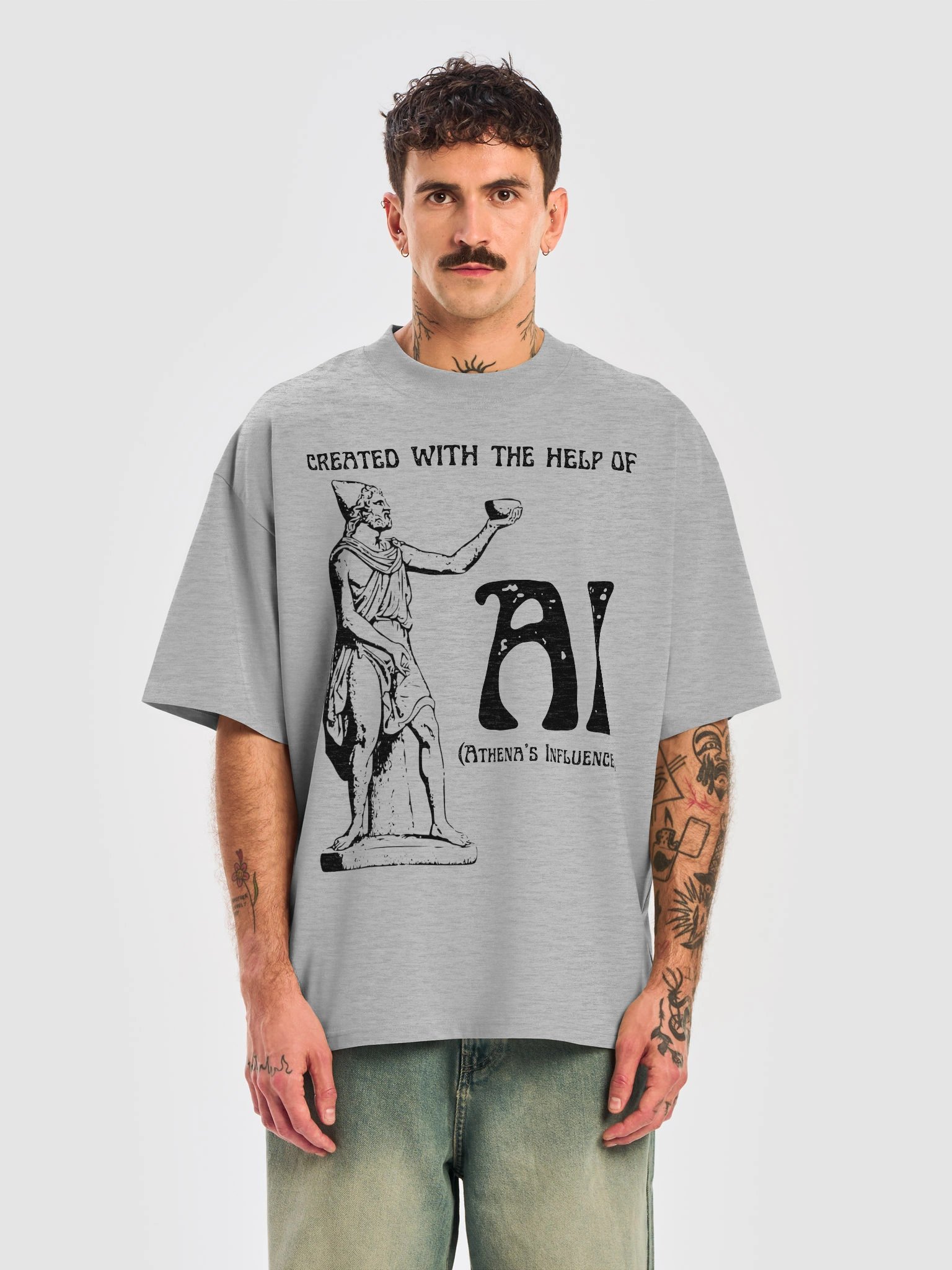 Athena’s Influence (AI) – Oversized Tee product image (14)