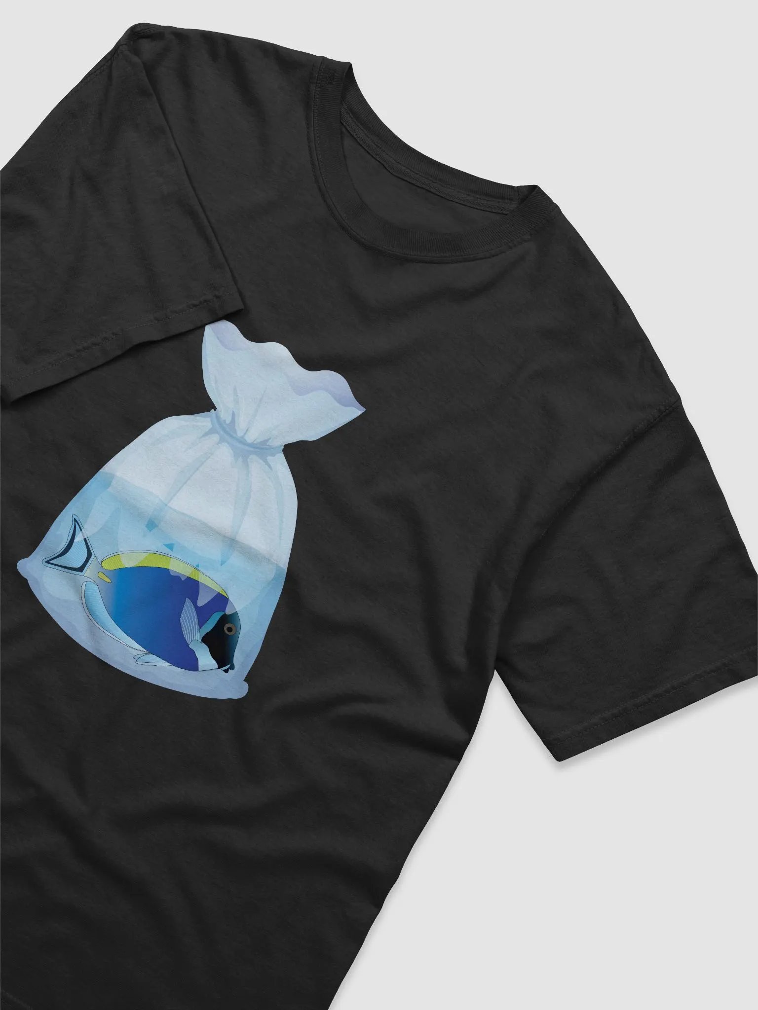 Fish in a Bag (Powder Blue Tang) | T-Shirt for Saltwater and Coral Reef Aquarium Hobbyists product image (7)