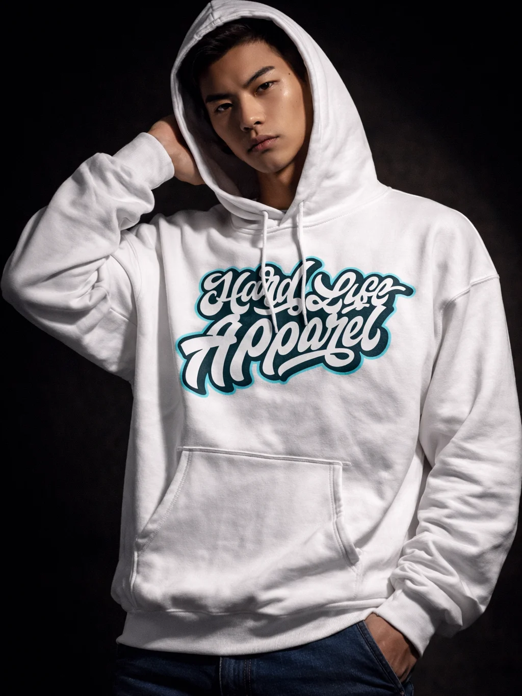 Green Graffiti - White Hoodie product image (2)
