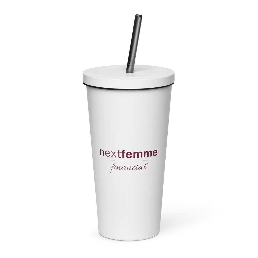Insulated Tumbler Collection with Straw in Maroon Logotype product image (1)