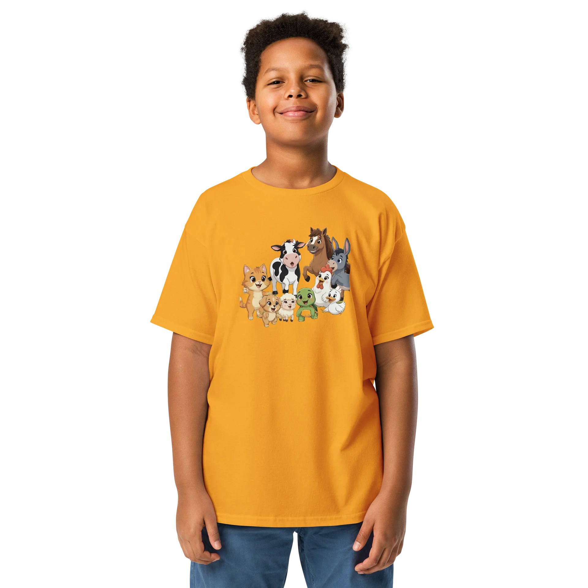 Cute Farm Animal Crew Youth Tee product image (1)