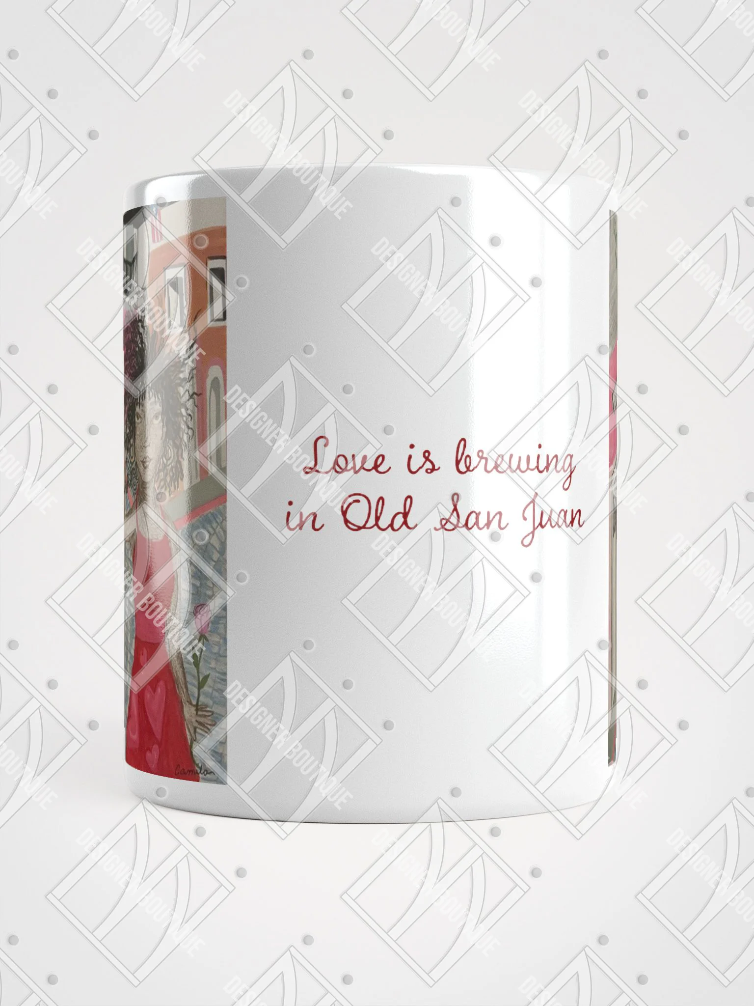 NN Designer Boutique x Camila Arraiza: Mug(Afro-Boricua) – Love is Brewing in Old San Juan product image (5)