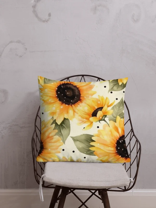 Sunflower Serenade: Throw Pillow product image (3)
