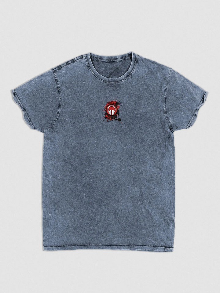 Front & Centre Paint Splat Headphones Embroidered Husky Denim T-Shirt product image (3)