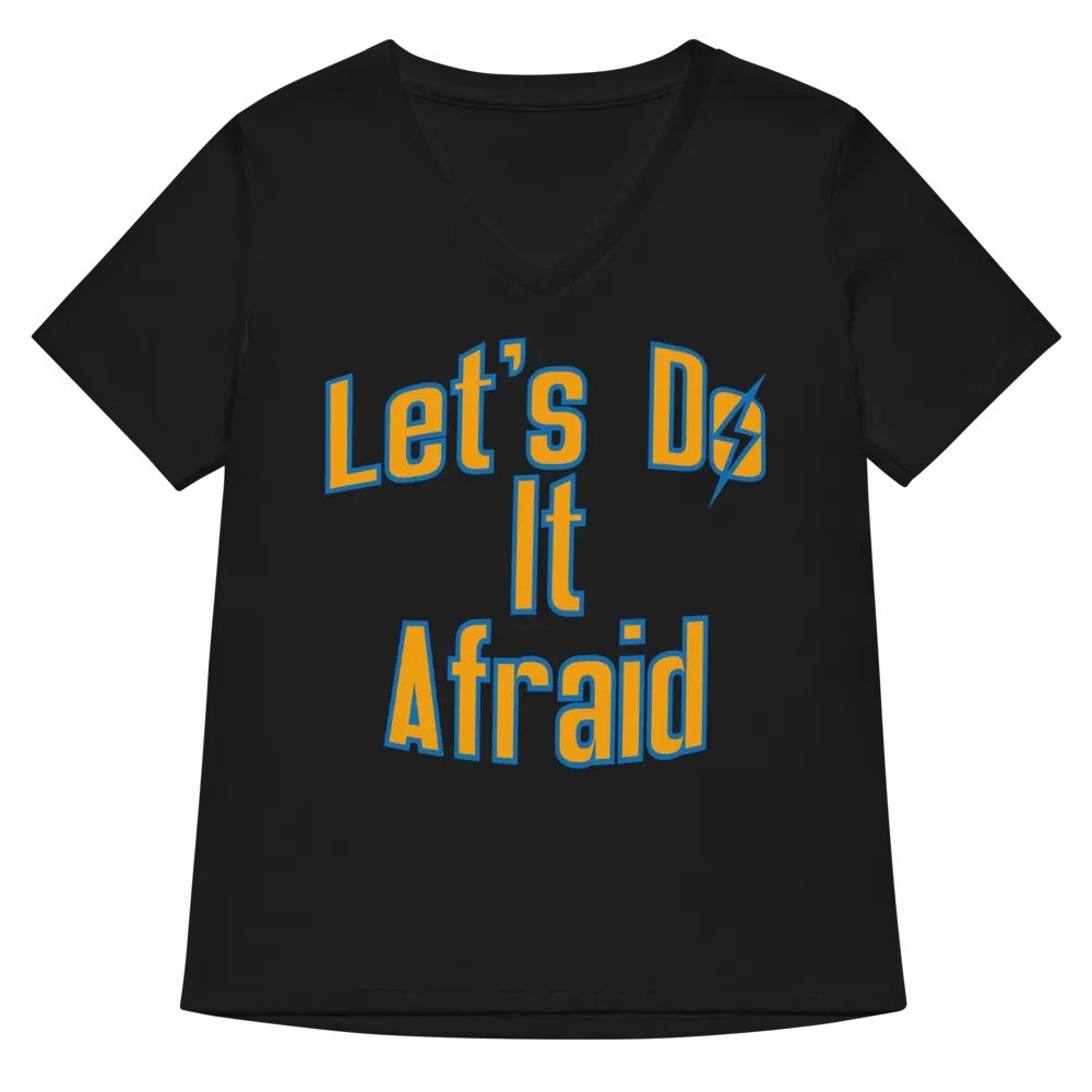 Let's Do It Afraid Women's V-Neck product image (6)