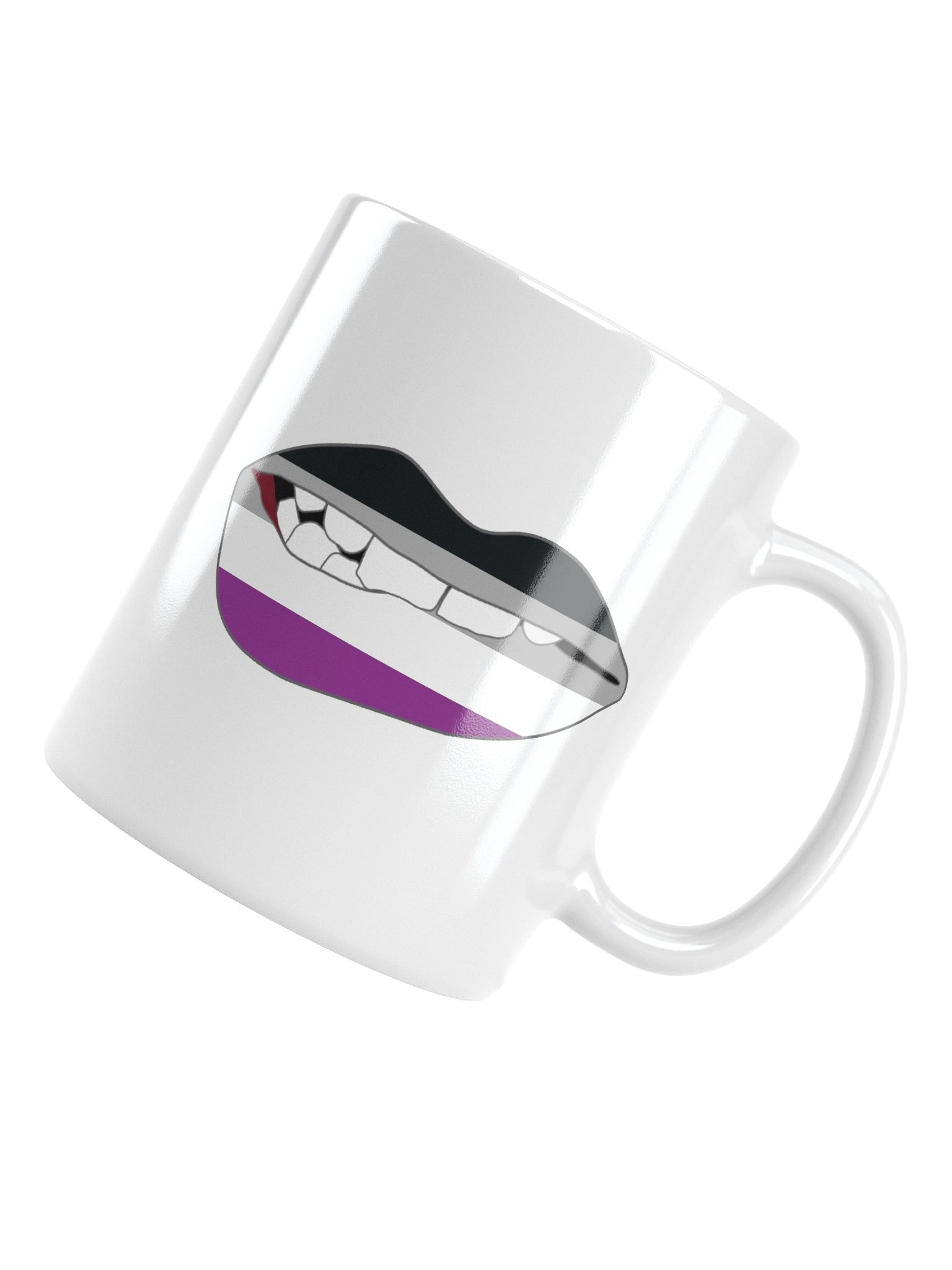 Asexual Pride Flag Biting Lips Mug product image (4)