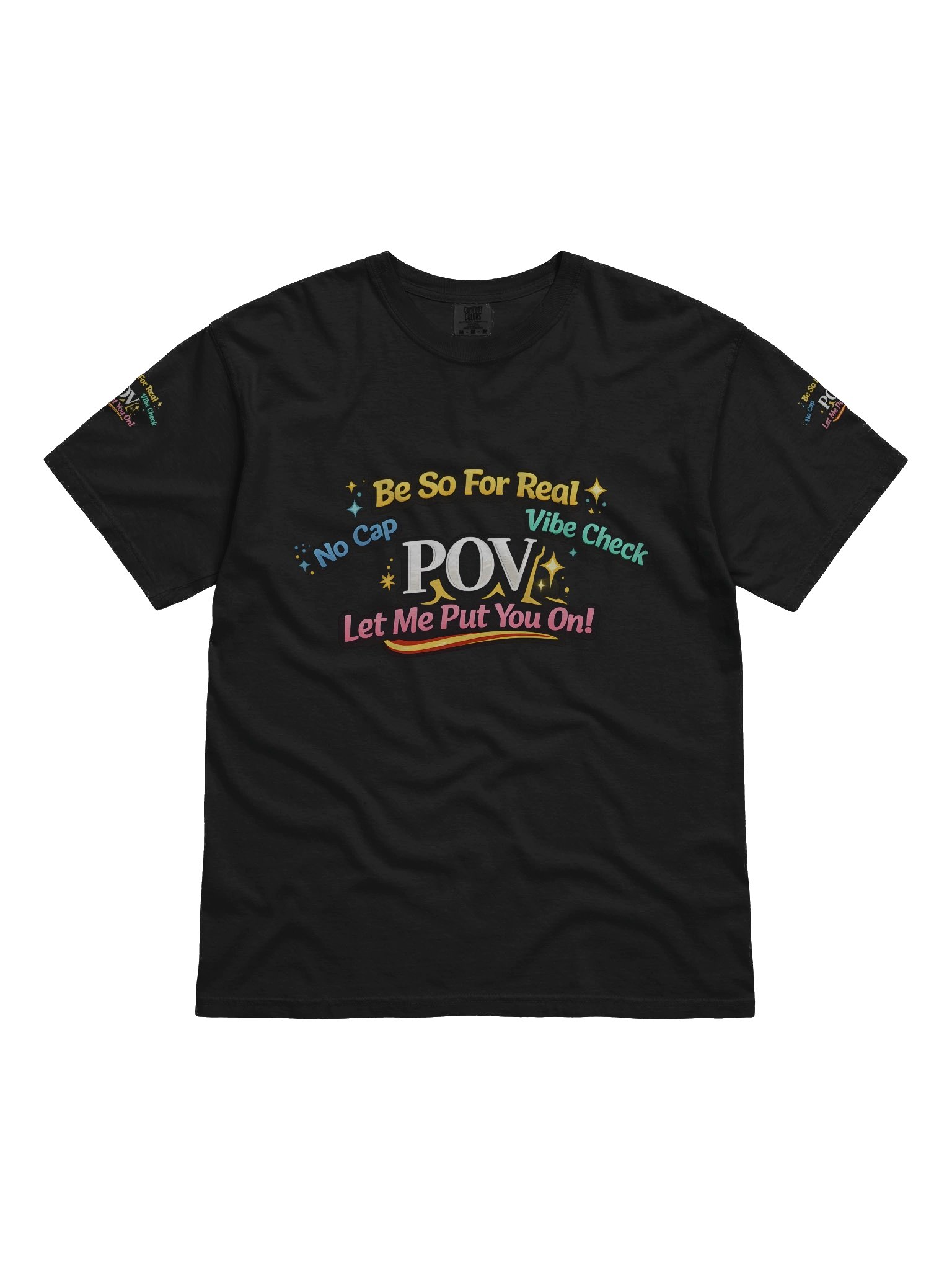 Vibrant Text Graphic Cotton Tee product image (8)