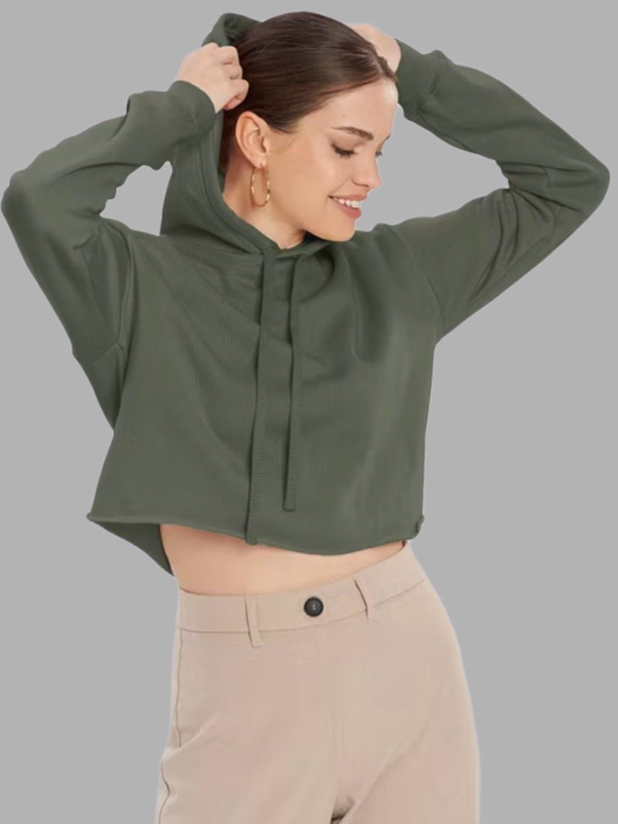 Women’s Crop Hoodie – Minimal product image (2)
