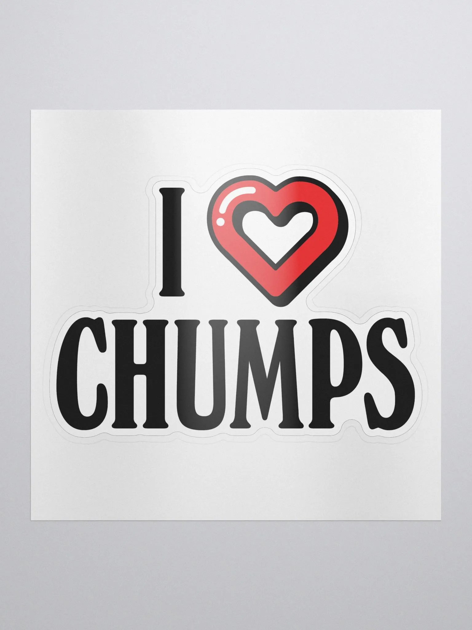 I <3 Chumps Sticker product image (1)