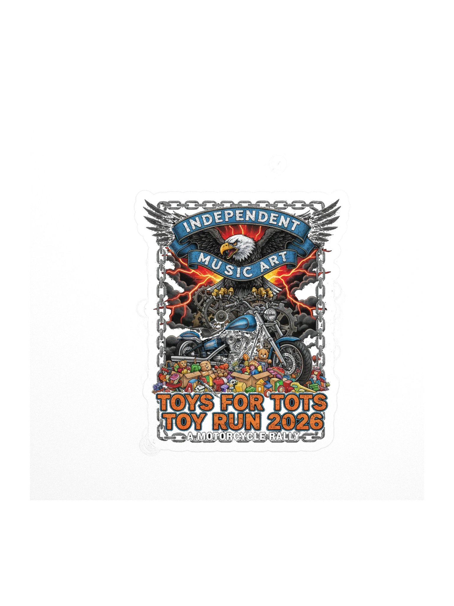Eagle & Motorcycle Charity Stickers product image (1)