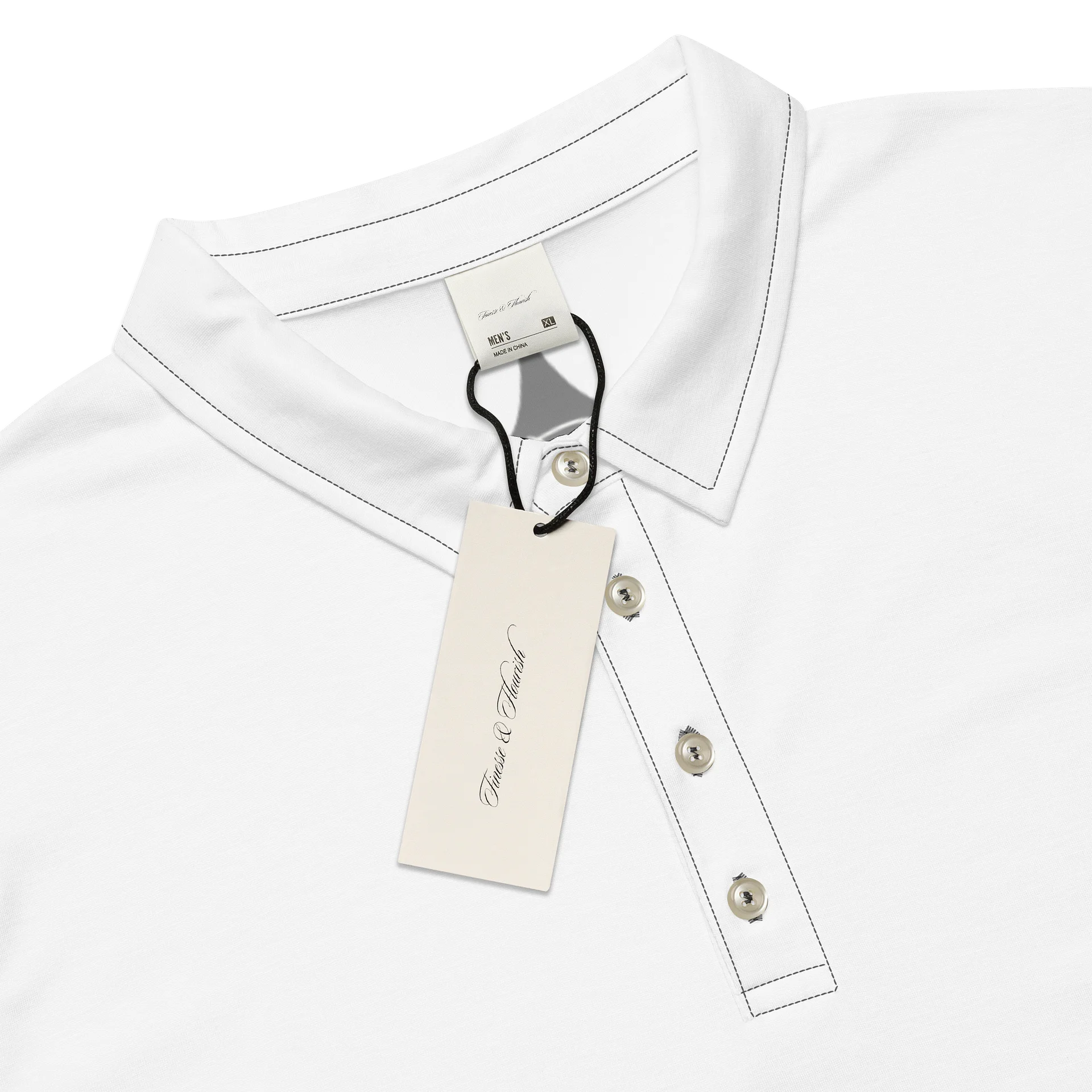 F&F Slim Fit Polo Shirt (WHT) product image (4)