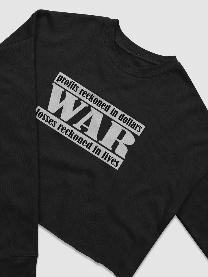 The Cost Of War - Bella+Canvas Women's Fleece Crop Sweatshirt product image (2)