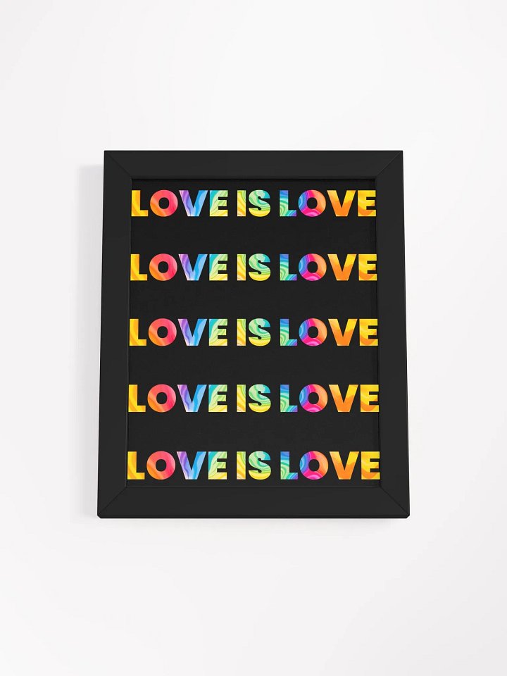 Love is love wall art - 8 x 10 inches product image (1)
