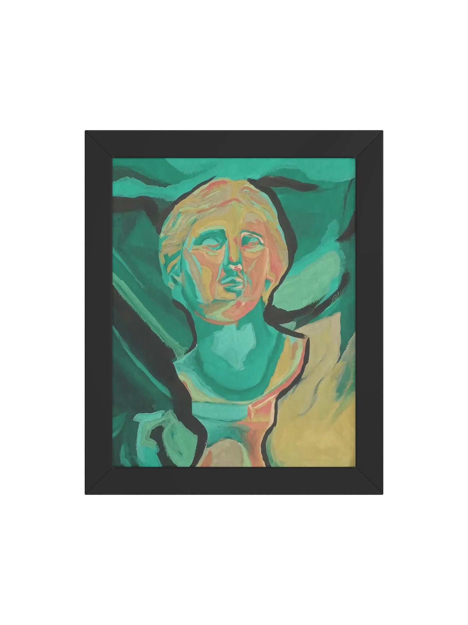 Neoclassical Turquoise Framed Print product image (8)