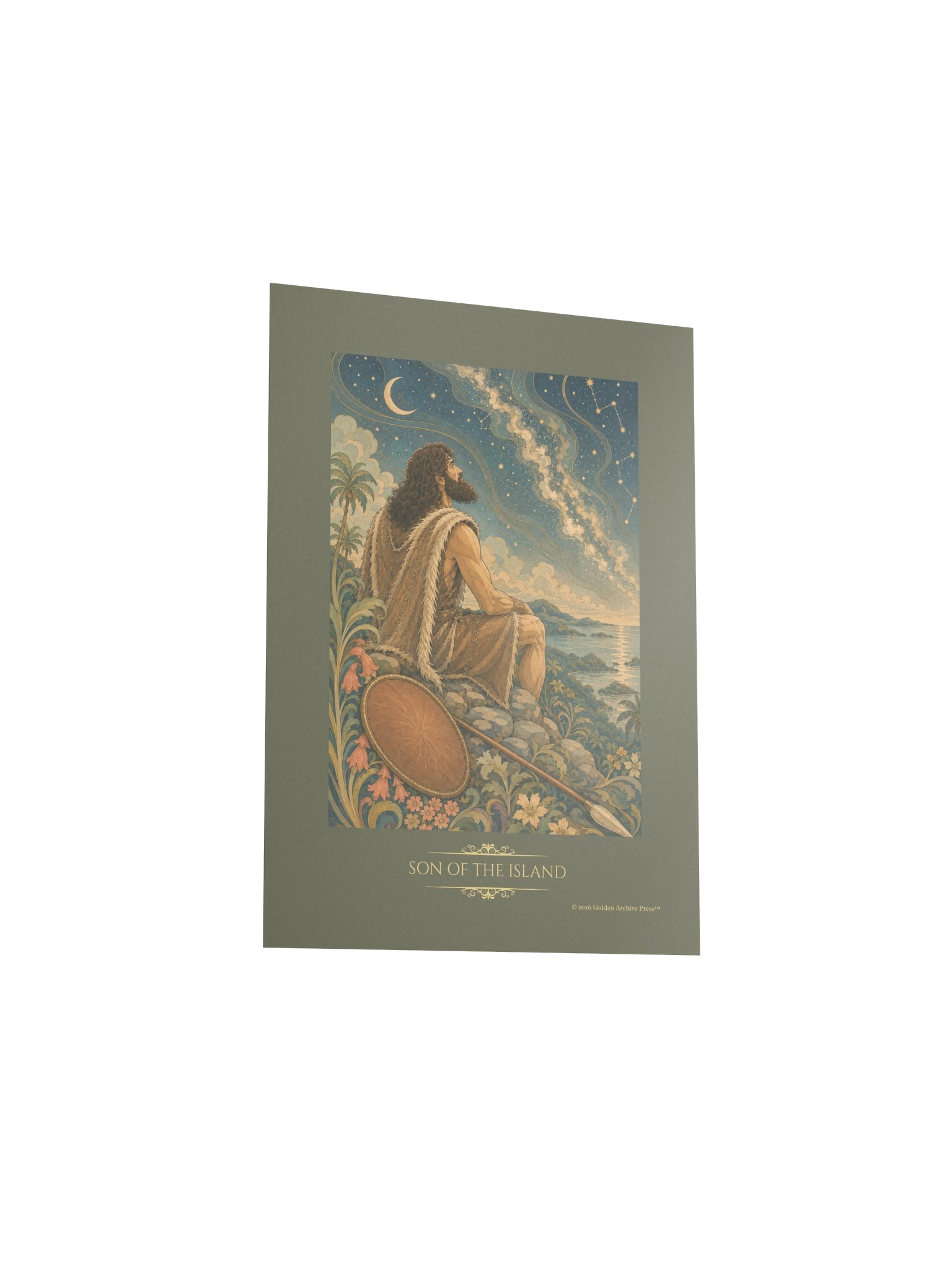 Son of the Island — Art Nouveau Art Print (Man and Stars) product image (22)