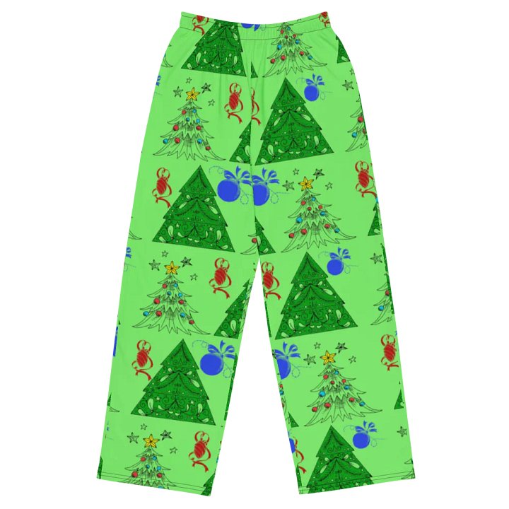 Christmas Trees on Green Wideleg Pants product image (2)
