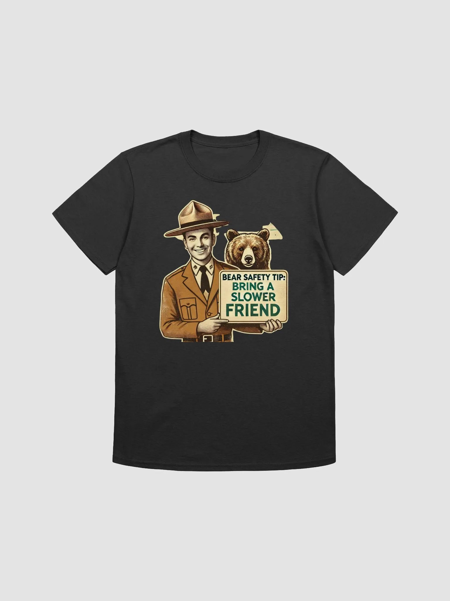 Funny Bear Safety Tip – Gildan Unisex Softstyle T-Shirt product image (1)